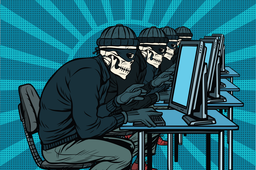 Hacker-Skeletons-Hacked-Computers-Pop-Art-Retro-Illustration